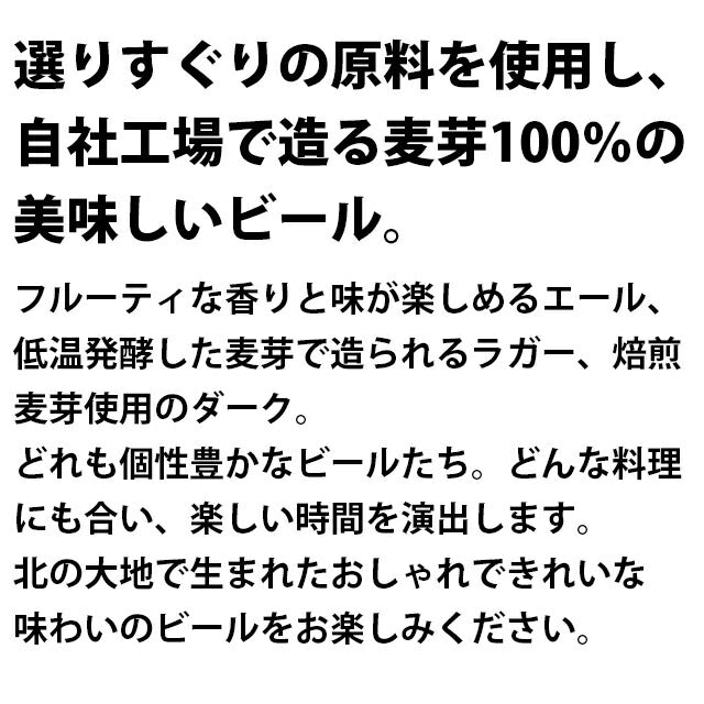 送料無料 北海道クラフトビール3本+トンデンファームA